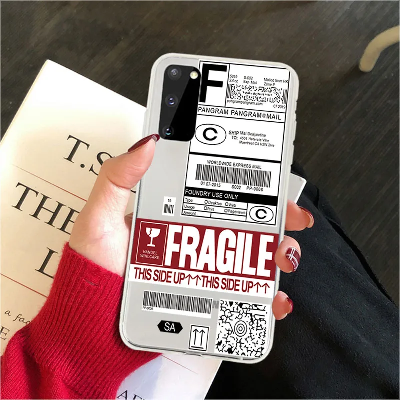 Phone Case For Samsung S20 Ultra S10 Lite S9 S8 Plus S7 Simple Dhl Express Clear Soft Case for Samsung Note 20 10 Pro 9 8 cover