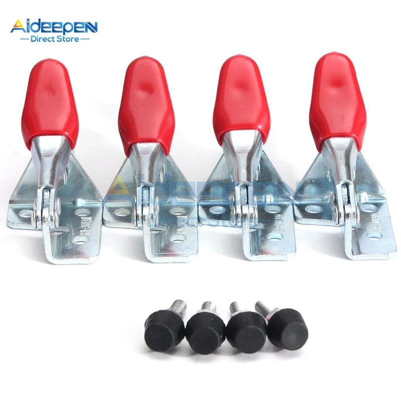 Set of 4 Quick-Release Horizontal Toggle Clamps GH-201A - Hand Clip Tool for Vertical Clamping, 27KG image 4