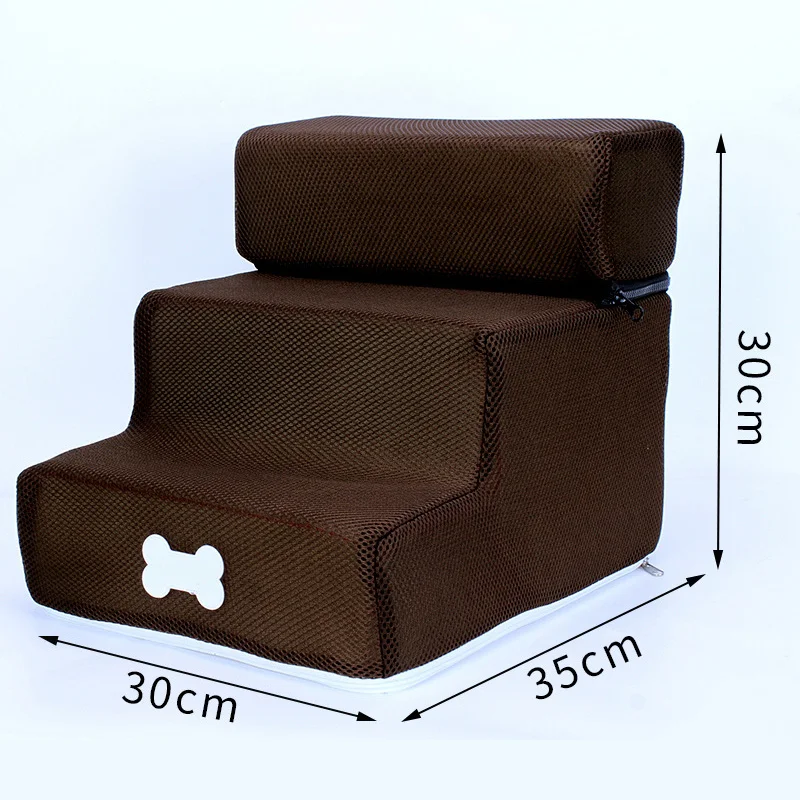 Pet кожа/сетка лестничные ступени собака Съемная 3 история лестница моющиеся для