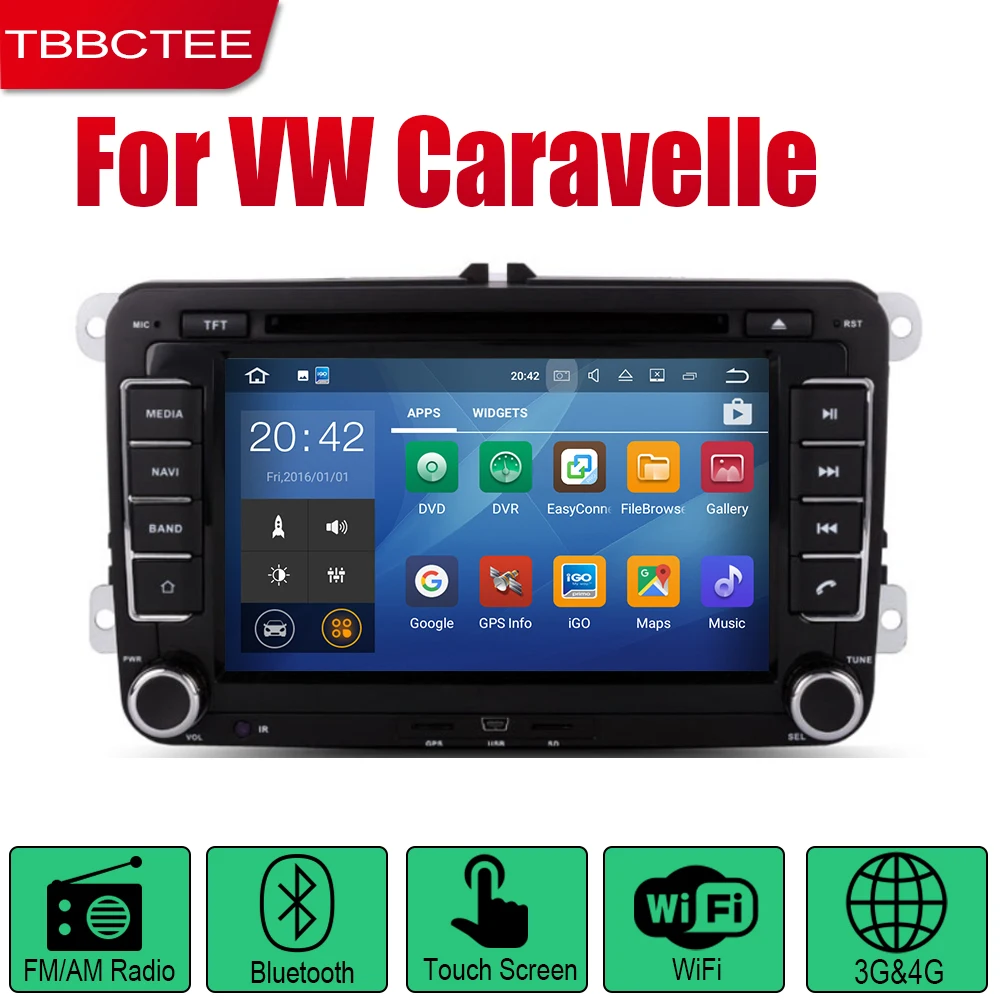 Автомобильная Мультимедийная система TBBCTEE Android 2 Din DVD для Volkswagen VW Caravelle 2010 ~ 2015