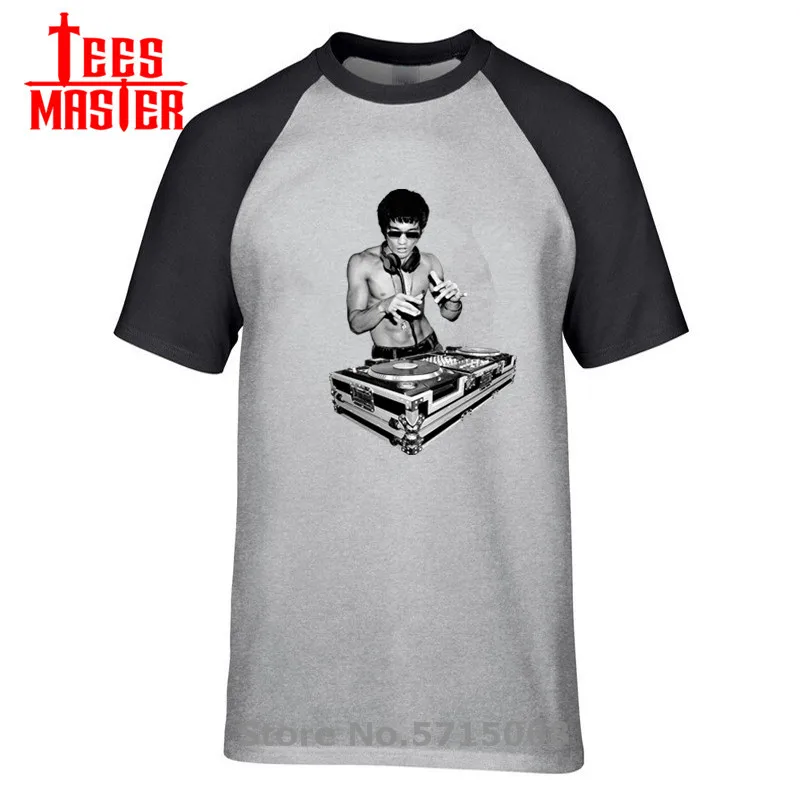 2020 футболка Брюс Ли ди-Джея с коротким рукавом повседневные топы в хипстерском