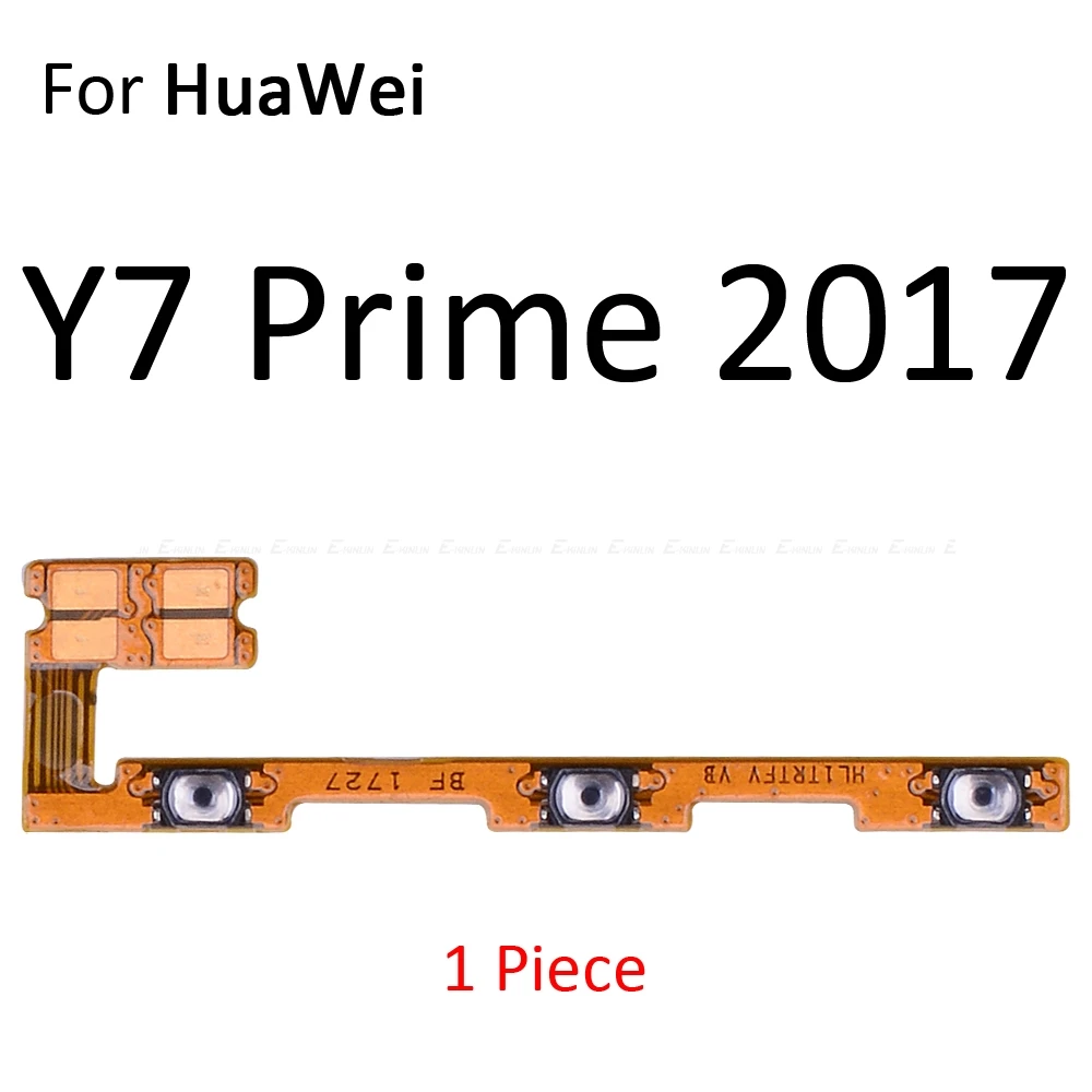 For Y7 Prime 2017 Мощность вкл/выкл переключатель бесшумного режима Управление ключ гибкий кабель для кнопки регулировки громкости для HuaWei Y9 Y7 Y6 Pro Y5 Prime GR5 Запчасти - Цвет: For Y7 Prime 2017