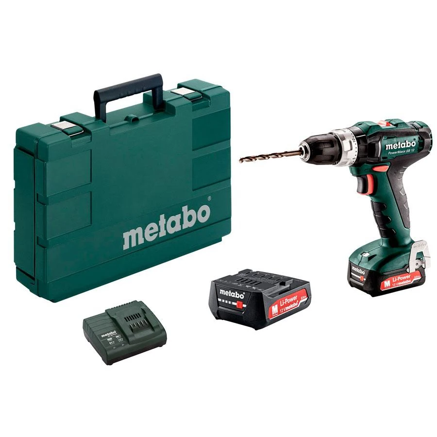Электроинструмент Metabo PowerMaxx SB 12 2.0Ач х2 кейс 601076500 | Инструменты