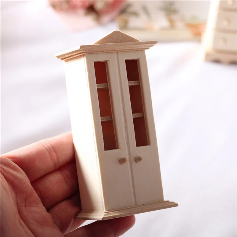 Dollhouse Wooden Miniature Furniture Table Chair Model Toys For Children 1:12 Doll House Accessories New |