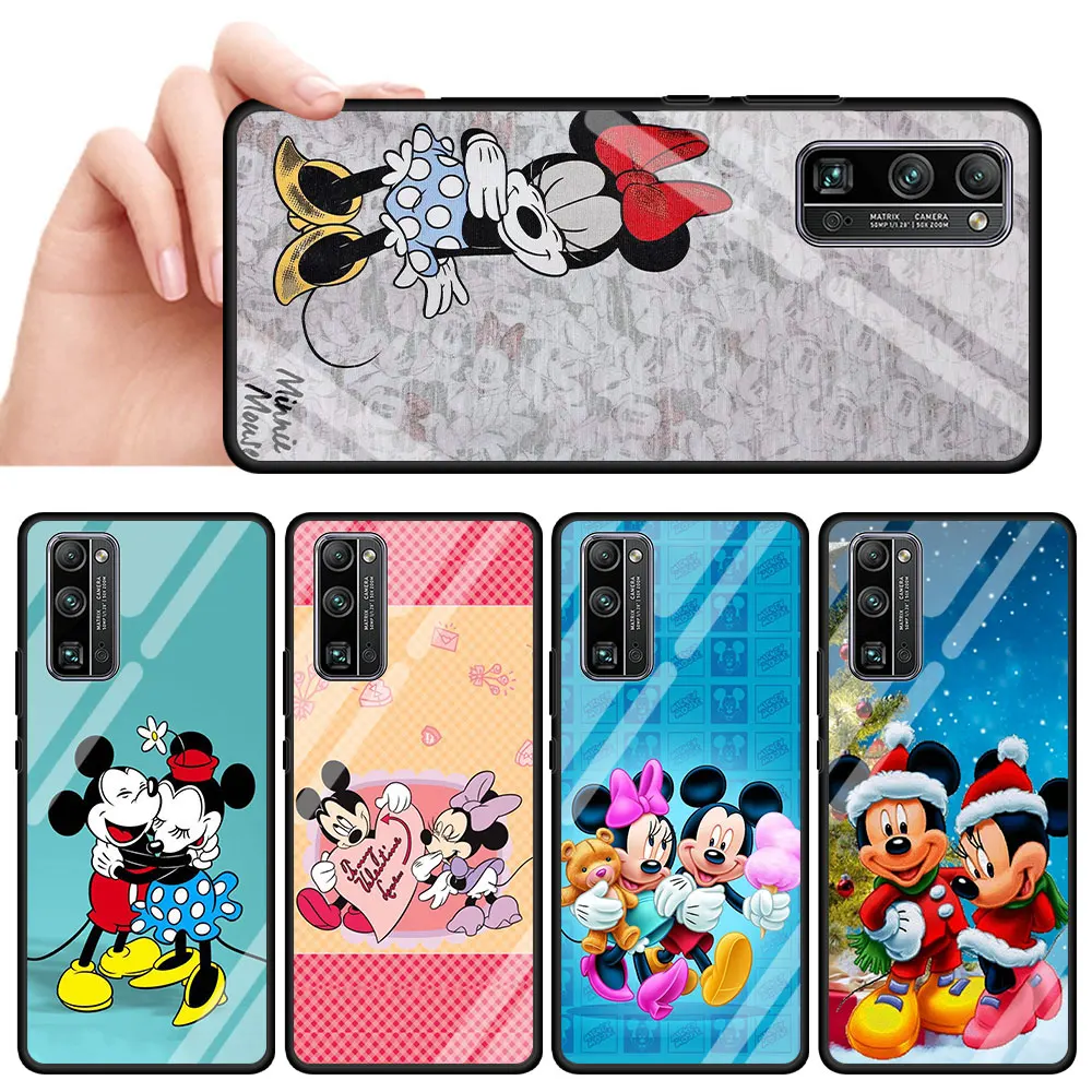 

Роскошный стеклянный чехол «Минни Маус» для Honor 8X 20 Pro 30 9X Lite