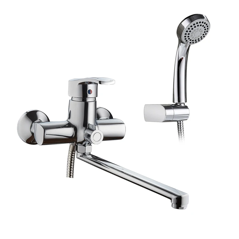 LEDEME Смеситель для ванны с длинным изливом 300мм. латунь Цвет: хром L2264 |