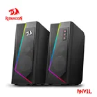 Игровые колонки Redragon Anvil aux 3,5 мм, стерео, объемная музыка, RGB, звуковая панель для компьютера, 2,0 ПК, ноутбука, ТВ, громкоговорители GS520