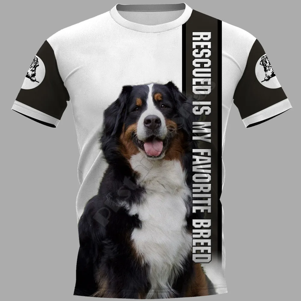 

Bernese Mountain Rescue 3D Printed t-shirt Harajuku Streetwear T shirts Funny Animal Men For Women Short Sleeve Drop Shipping