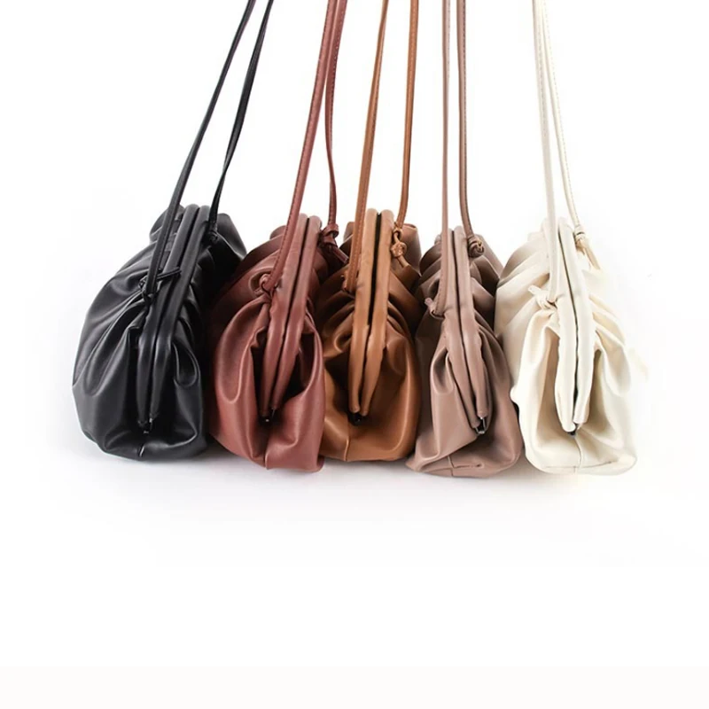 Сумка для женщин сумка в виде облаков мягкая кожаная на одно плечо сумка-пельмень