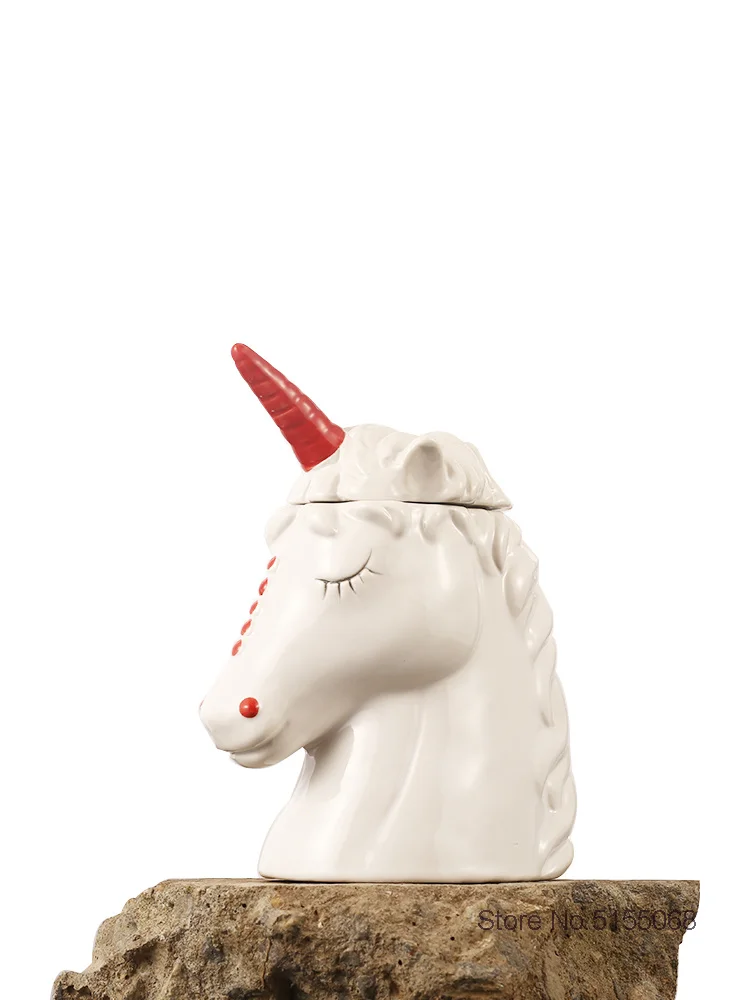 

2021 Smile Horse TIKI Mug Hawaii Bar Molecular Cocktail Glass Specialty Drinks Restaurant Milkshake Dessert Cup Food Container