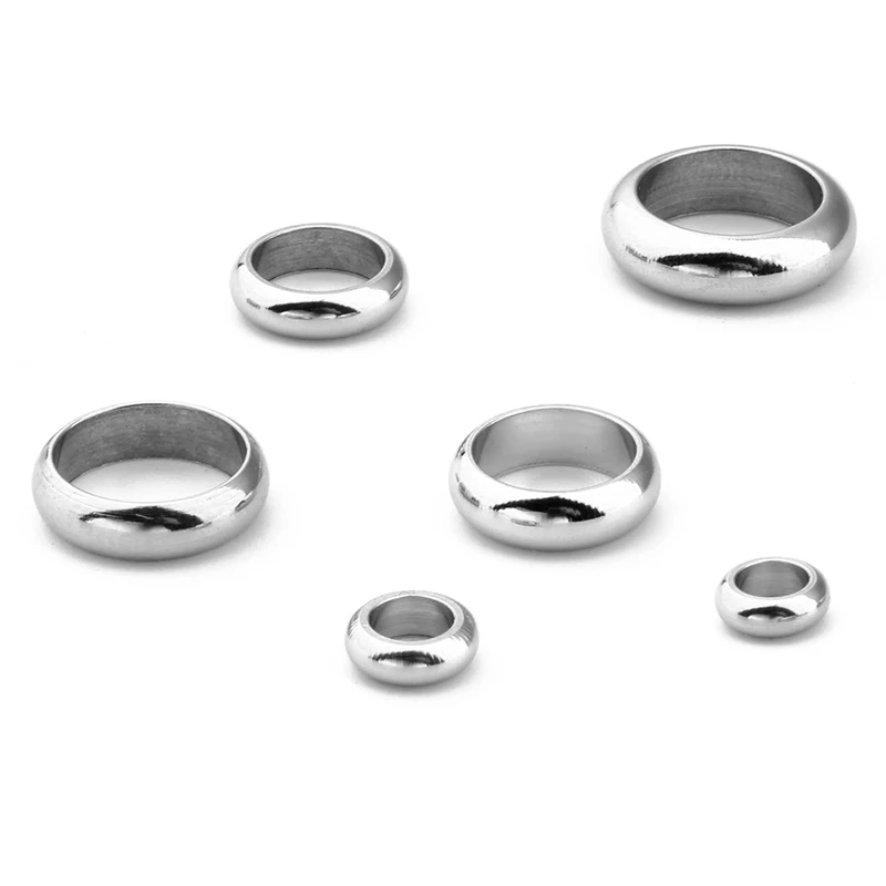 

50pcs Stainless Steel Ball Crimps End Beads 2 3 4 5 6 7mm Stopper Spacer Components For Jewelry Making Findings DIY Accessories