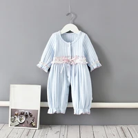 newborn baby girls romper cotton newborn infant toddler girls costume onesie jumpsuit kids clothes blue 0 2y