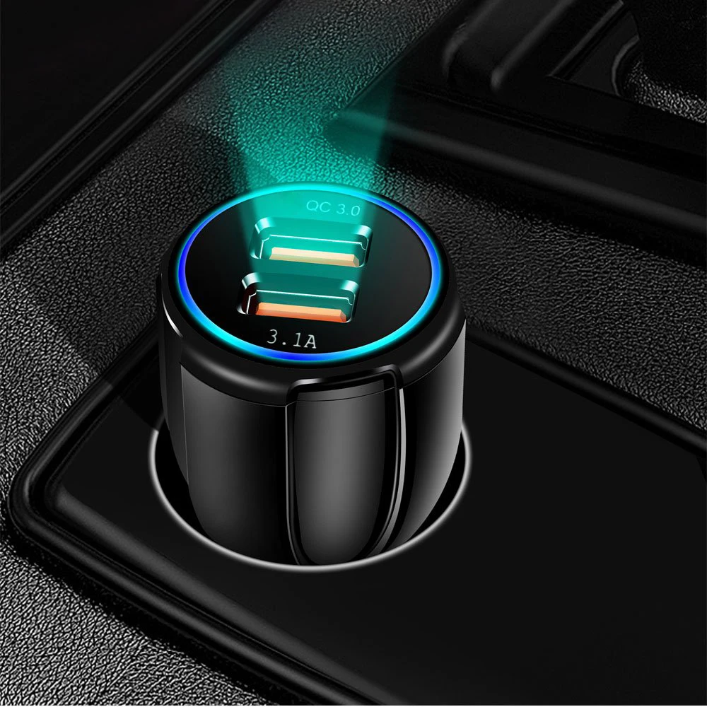 Автомобильное зарядное устройство Quick Charge 3,0 Быстрая Зарядка Тип C зарядное устройство для телефона s Dual USB зарядное устройство для samsung смартфон