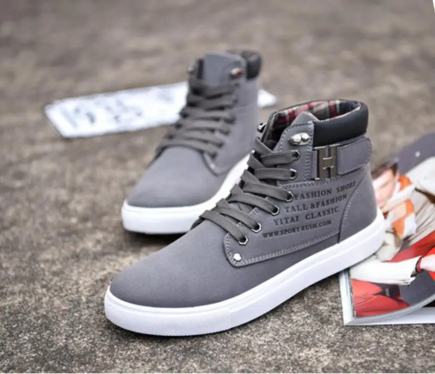 

2021Tooling shoes high-top sneakers retro casual shoes men trend Martin boots outdoor sports shoes men running shoes board shoes