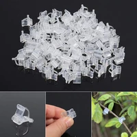 50pcs pack garden flower plant vine seedlings grafted branches clip connector fasteners plastic clips garden tool
