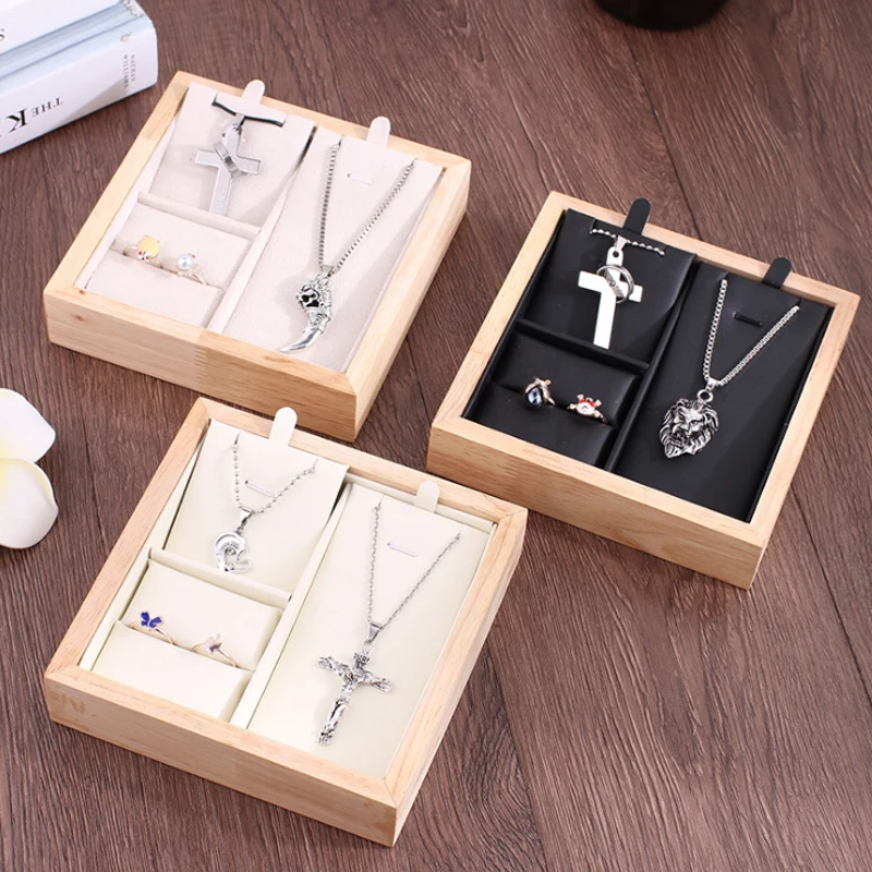 Лидер продаж Высококачественная Подвеска из дерева/ПУ/бархата в виде кольца