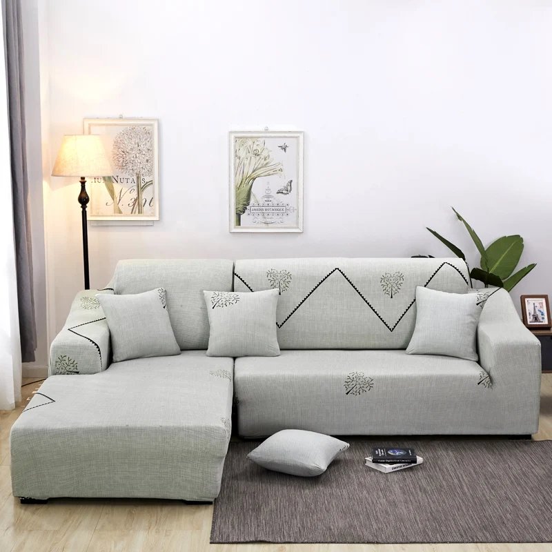 L форма d покрывала для дивана стрейч мебель протектор полиэстер Loveseat диване крышка шезлонг Стрейч L форма диван Slipcover