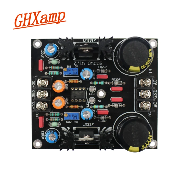 Плата питания с сервоприводом GHXAMP LM317 LM337 плата переменного тока в постоянный