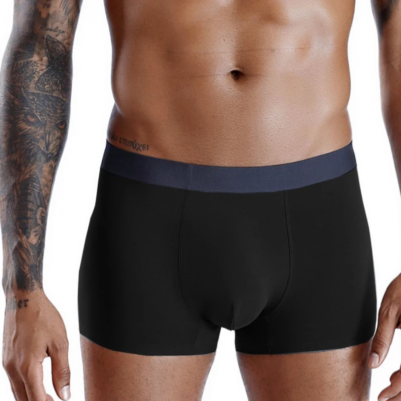 Молодежные сексуальные мужские шорты-боксеры в стиле 60-х микро модал мягкие