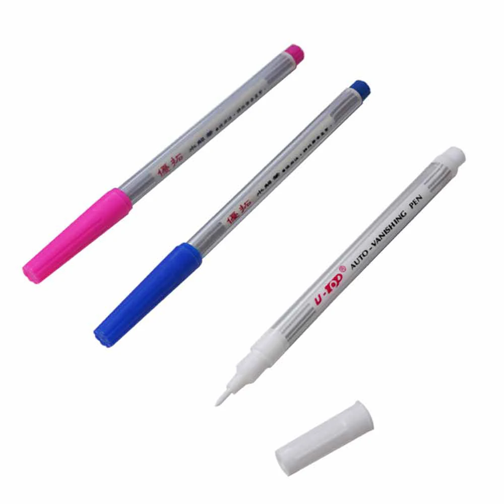 1/3pcs Water Soluble Pens Cross Stitch Water Erasable Pencil for Cloth Fabric Marking Pen DIY Needlework Sewing Tool