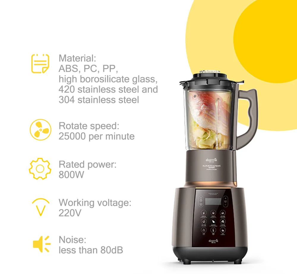 

Deerma DEM - NU300S 1.2L Home Household Multifunction Food Processor Fruit Vegetable Blender Meat Grinder Large Capacity