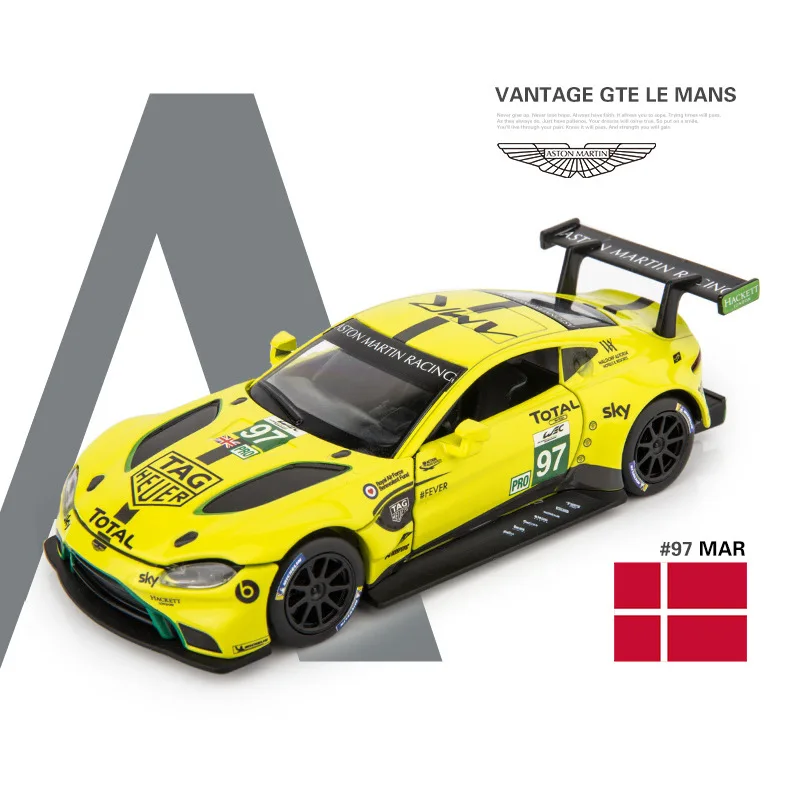 Модель автомобиля Aston Martin GTE в масштабе 1:32 игрушка из литого металла модель с