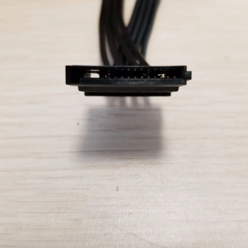 100 шт./лот 4Pin IDE Molex до 5 портов 15Pin SATA Кабель питания Шнур 18AWG провод для жесткого