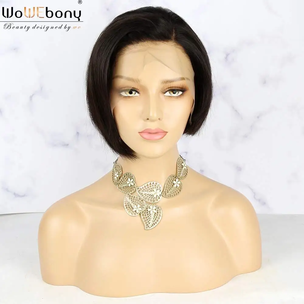 Парики из натуральных волос на коротком кружевном фронте часть по бокам