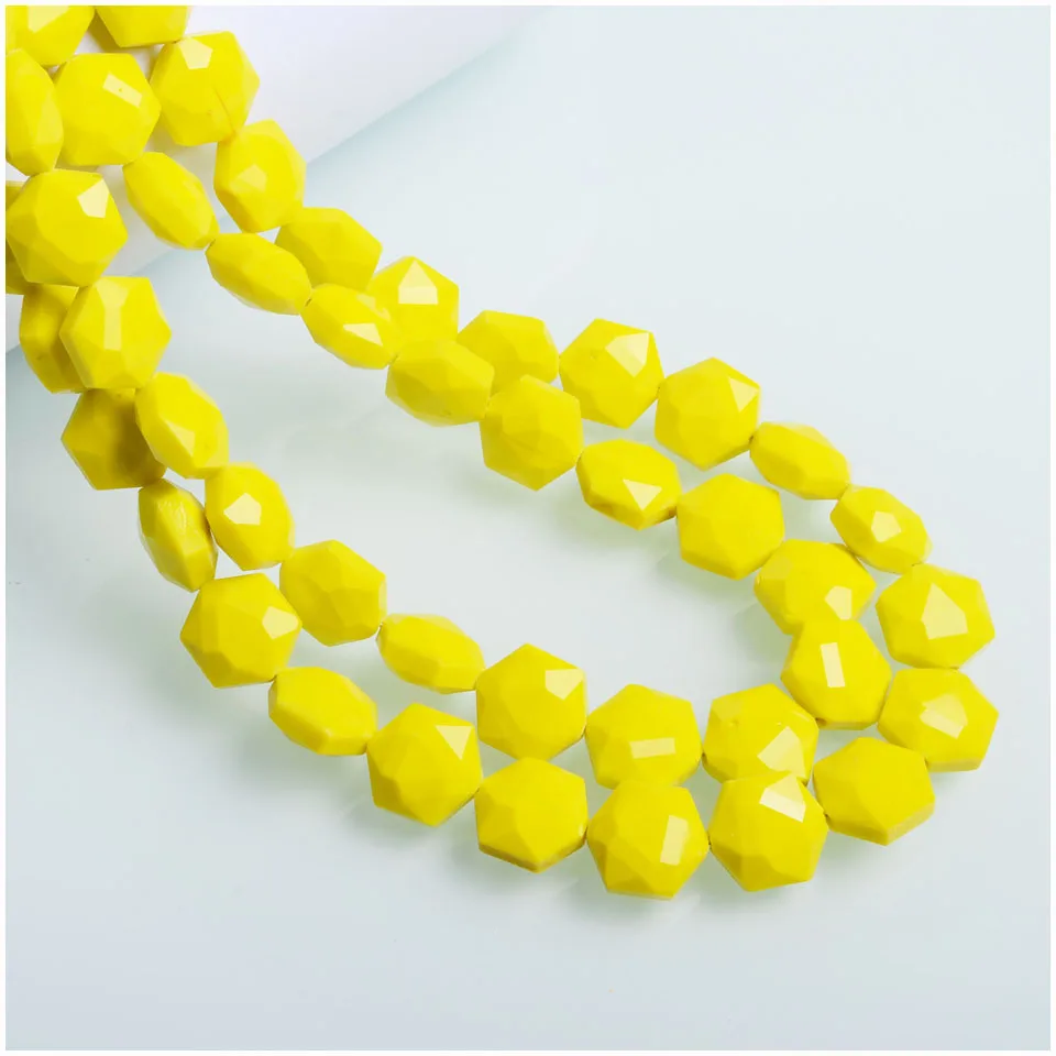 Бусины шестигранной формы для изготовления ювелирных изделий аксессуары