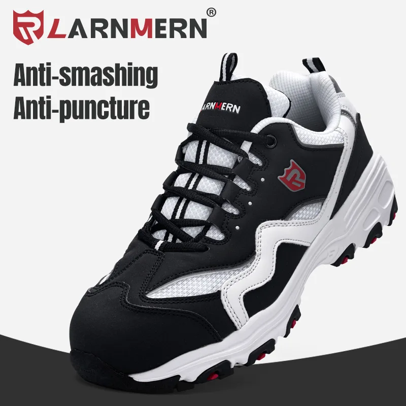 

LARNMERN Men's Safety Shoes Work Shoe Steel Toe Comfortable Lightweight Breathable Construction Protective Footwear For Men