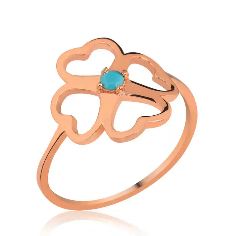 

Серебряное женское кольцо Silverlina с сердцем и клевером