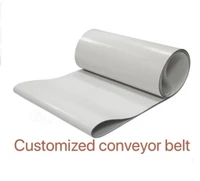customized conveyor belt 1000x200x3mm pvc white transmission conveyor belt industrial belt