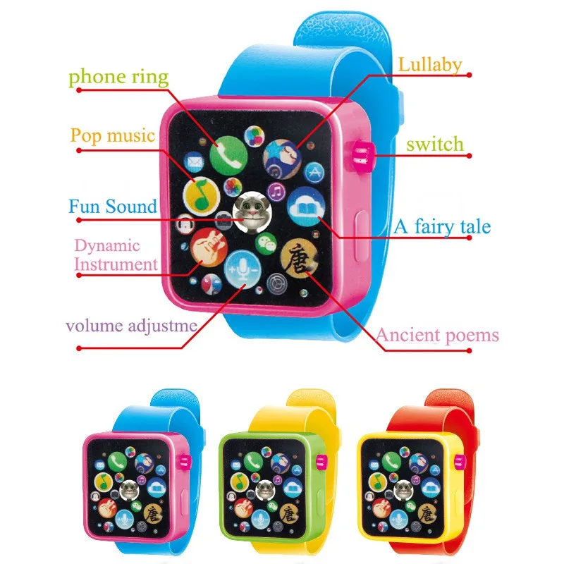 Модные детские игрушки старше 3 лет многофункциональные смарт часы Детские виды