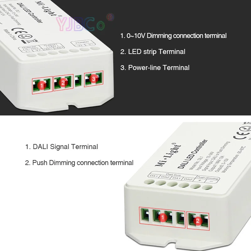 Светодиодный регулятор полосы MiBOXER DL1 DC12V-24V DALI Max 12A Dimming Signal/Push dimming светодиодный
