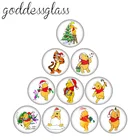 10 шт., круглое ожерелье с кабошоном, 12182025 мм