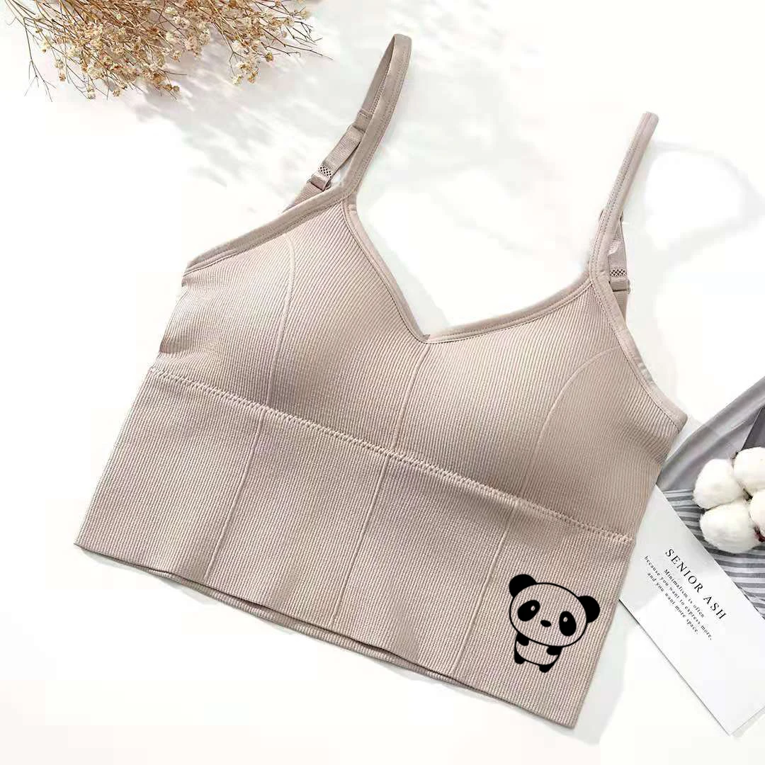 U-образный бюстгальтер на спине топ-труба женский укороченный топ пикантное