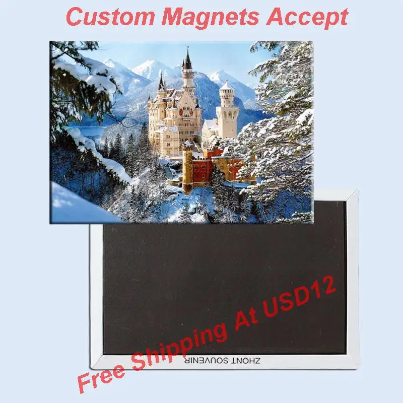 

Neuschwanstein Castle, Germany tourist souvenirs,magnetic fridge magnets, Creative refrigerator Travel souvenirs Gifts