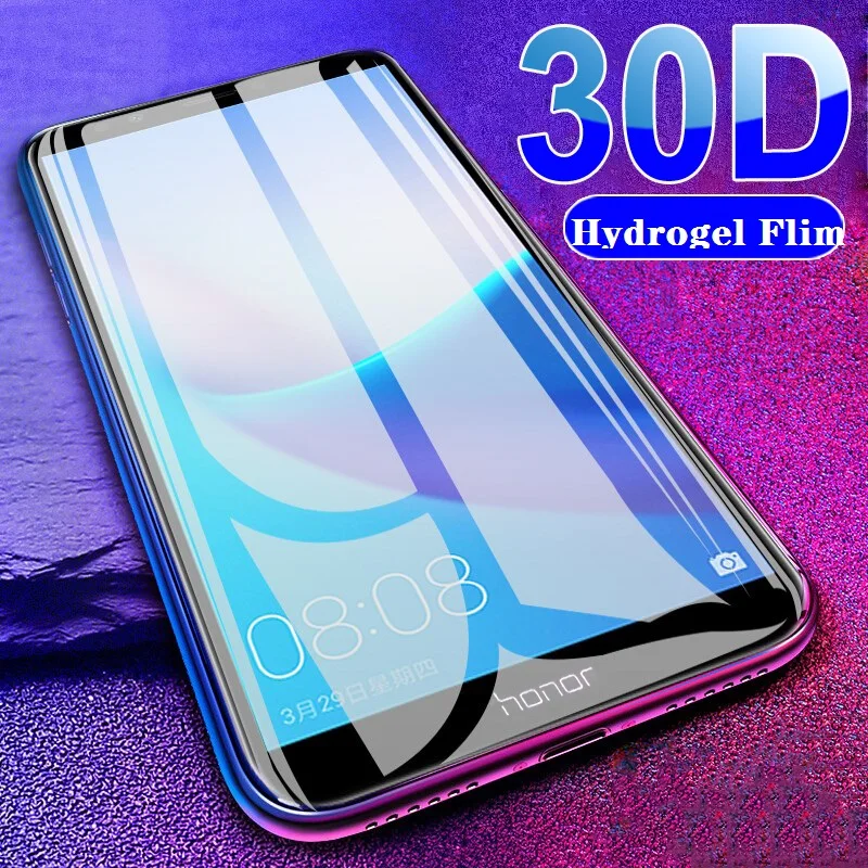 

Full Cover Hydrogel Film For Huawei honor 7X 7A 7S 7C V9 Play Screen Protector On Honor 8 9 Lite view 10 V10 Protective Film