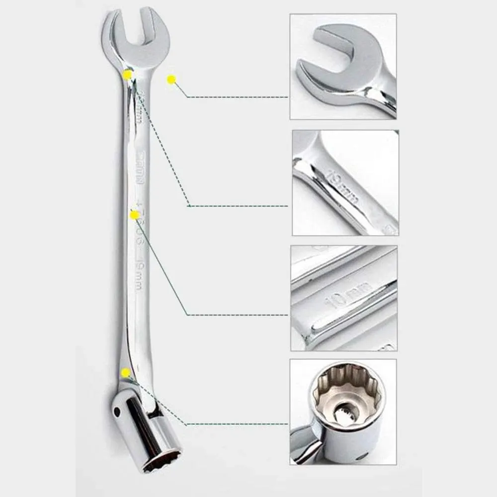 _ 1 шт. торцевой гаечный ключ Rathct с открытым концом автоматической регулировкой от