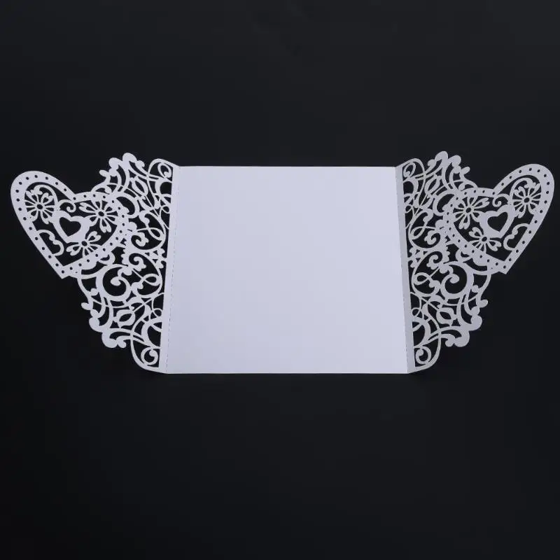 10 шт. романтическая пригласительная открытка на свадьбу Изящные резные