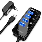 USB 3,0 концентратор 47 USB порт 3,0 порты данных + 1 С usb-портом и зарядкой порт отдельные переключатели ВКЛВЫКЛ для MacBook компьютерные аксессуары