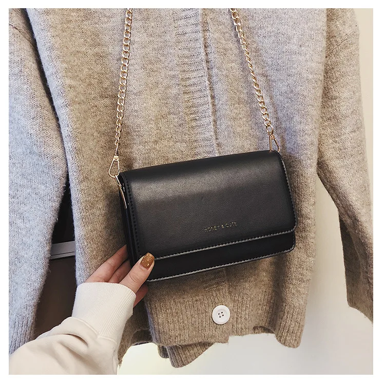 Черный Meteor bird black mini square women shoulder bags small messenger bag little Japanese crossbody bag - Цвет: Черный