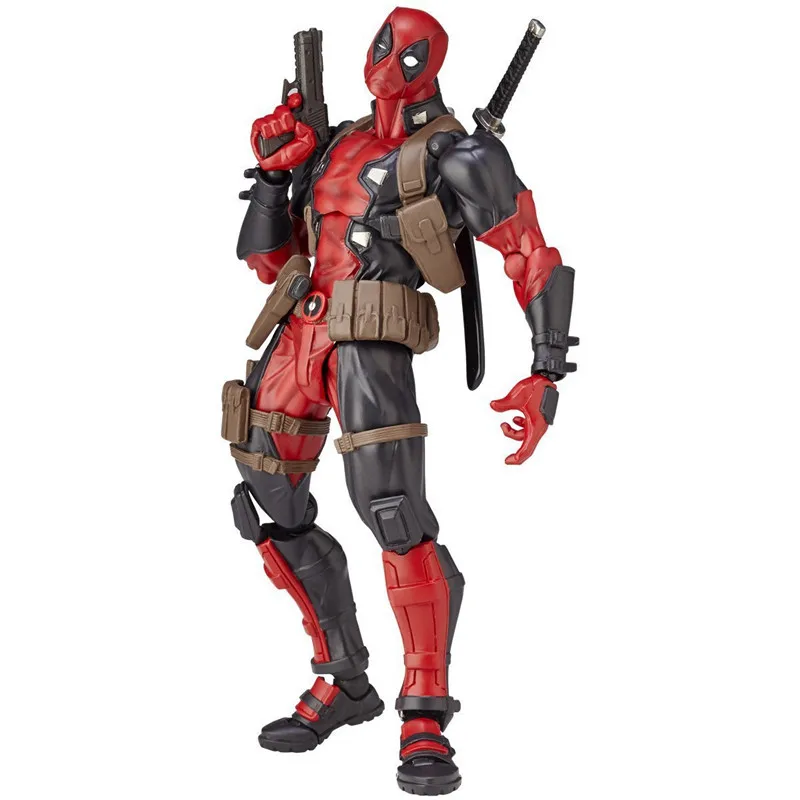 Hot X-Men Deadpool Statue Model Figure Variant Movable Super Heroes Action Figures Dead Pool with Weapons Kids DIY Gift Toys images - 6