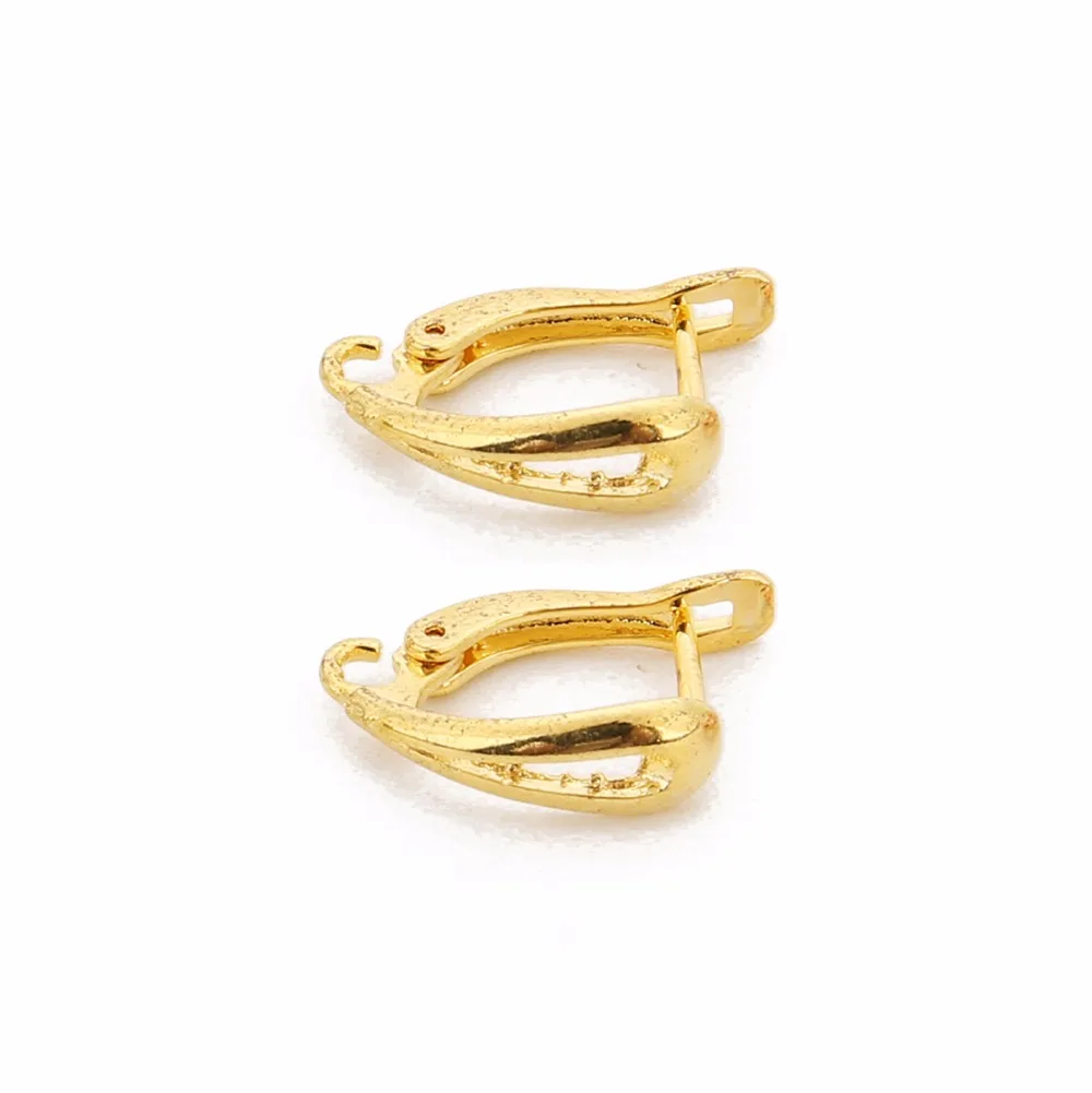 

10pcs/lot Earrings Hook Copper Ear Clip Clasps Buckle Accessories for DIY Drop Earring Making Craft 11*18mm