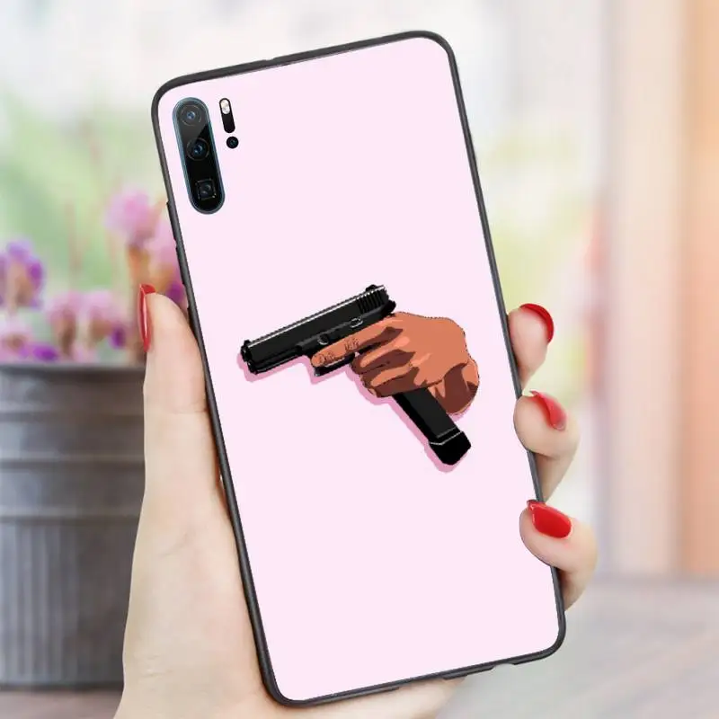 

So Cool Gun Shooting pattern Phone Case For Huawei honor Mate P 10 20 30 40 i 9 8 pro x Lite smart 2019 nova 5t