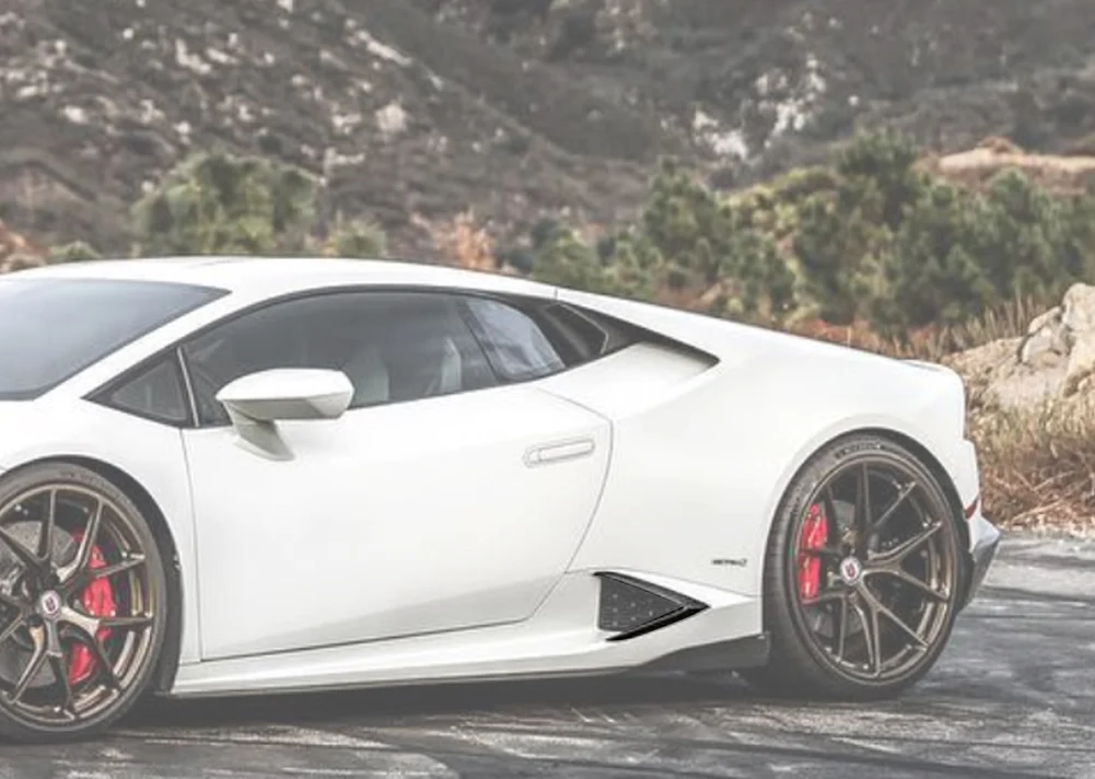 Автомобильные Боковые разветвители из углеродного волокна фартук с губами чехол