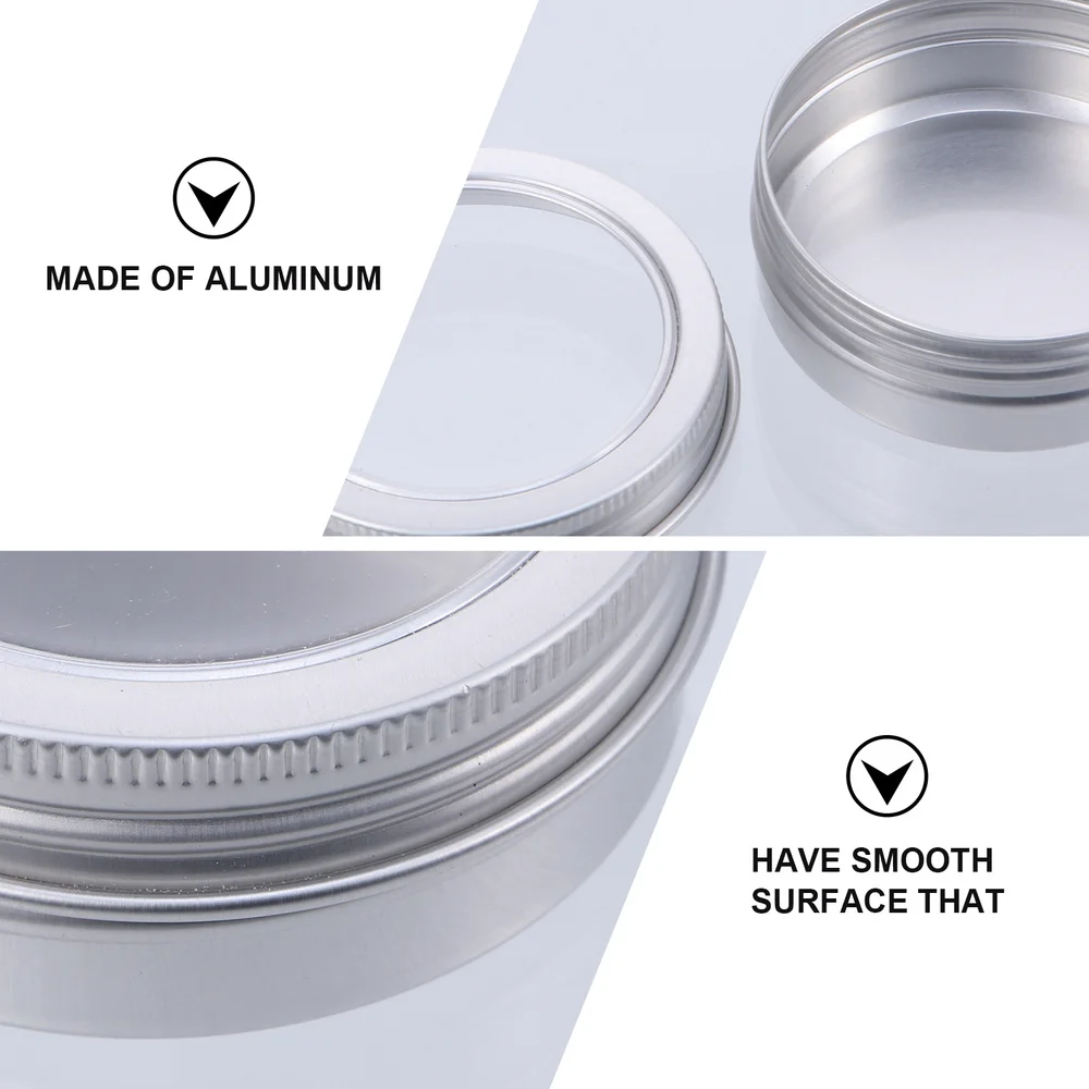 

12pcs 60ml Tin Cans Round Tin Containers Empty Tin Cans with Clear Window