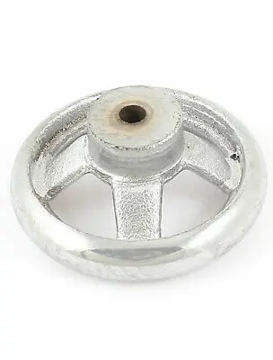 

69mm x 29mm Round Metal Hand Wheel Silver Tone for Milling Machine