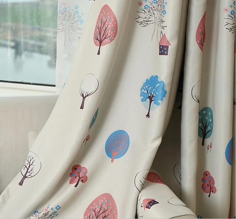 Корейский сад шторы для гостиной столовая спальня полный заказ затенение дерево