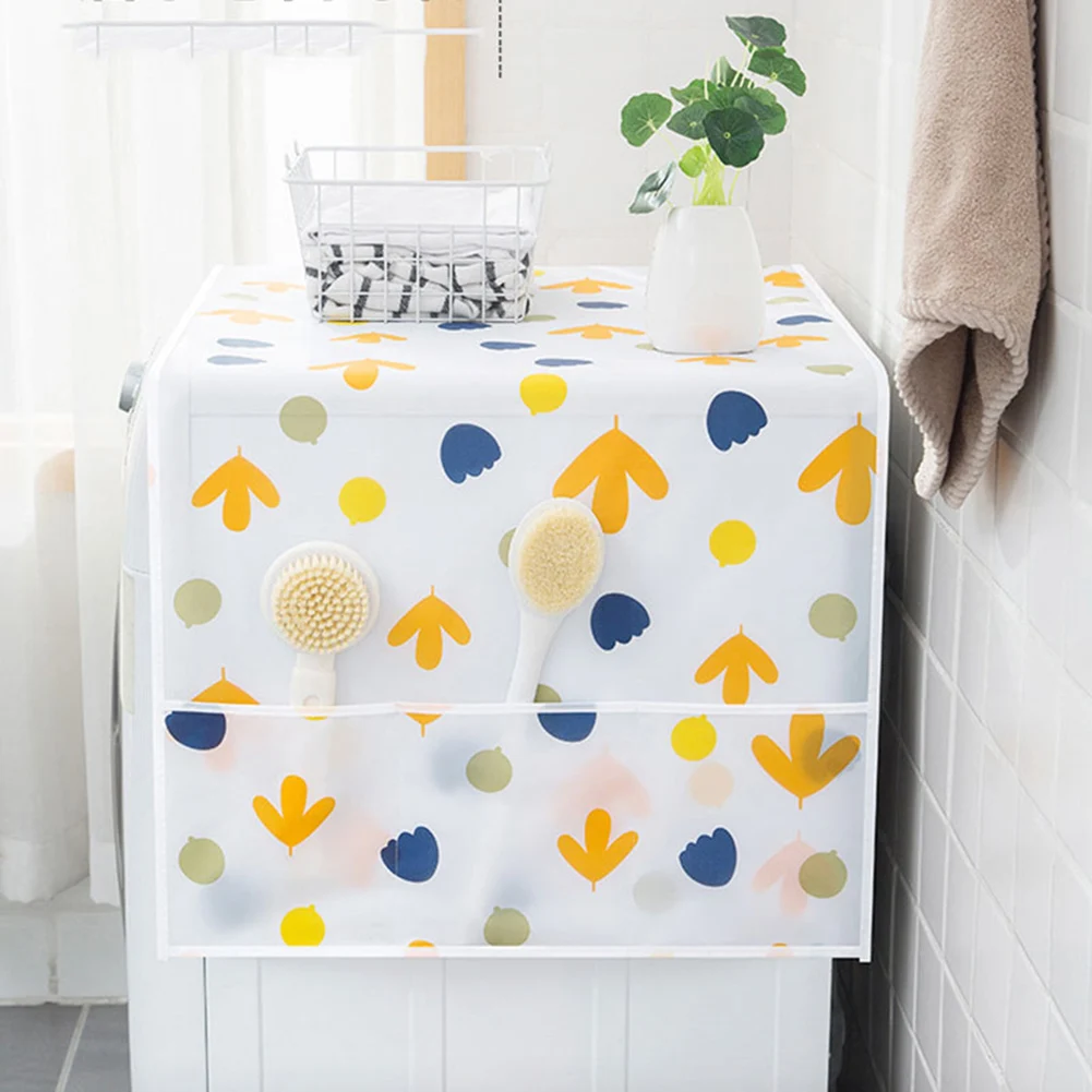 

Household Refrigerator Anti-dust Cover Multifunctional Hanging Storage Bag for Washing Machine Top Covers